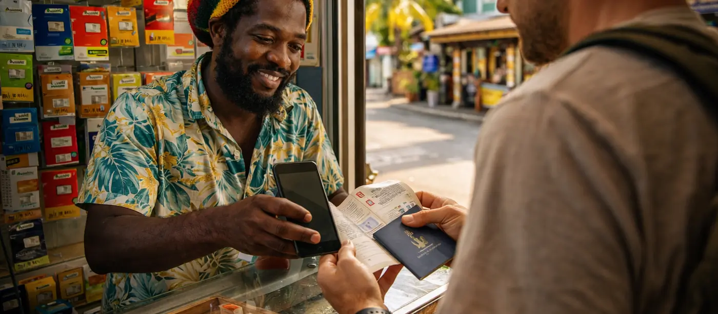 Téléphone avec carte SIM locale en Jamaïque