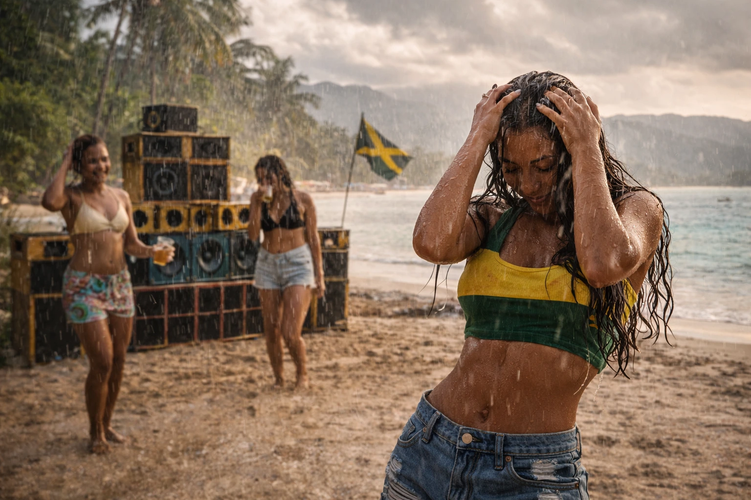 Ambiance tropicale en Jamaïque pendant la saison des pluies