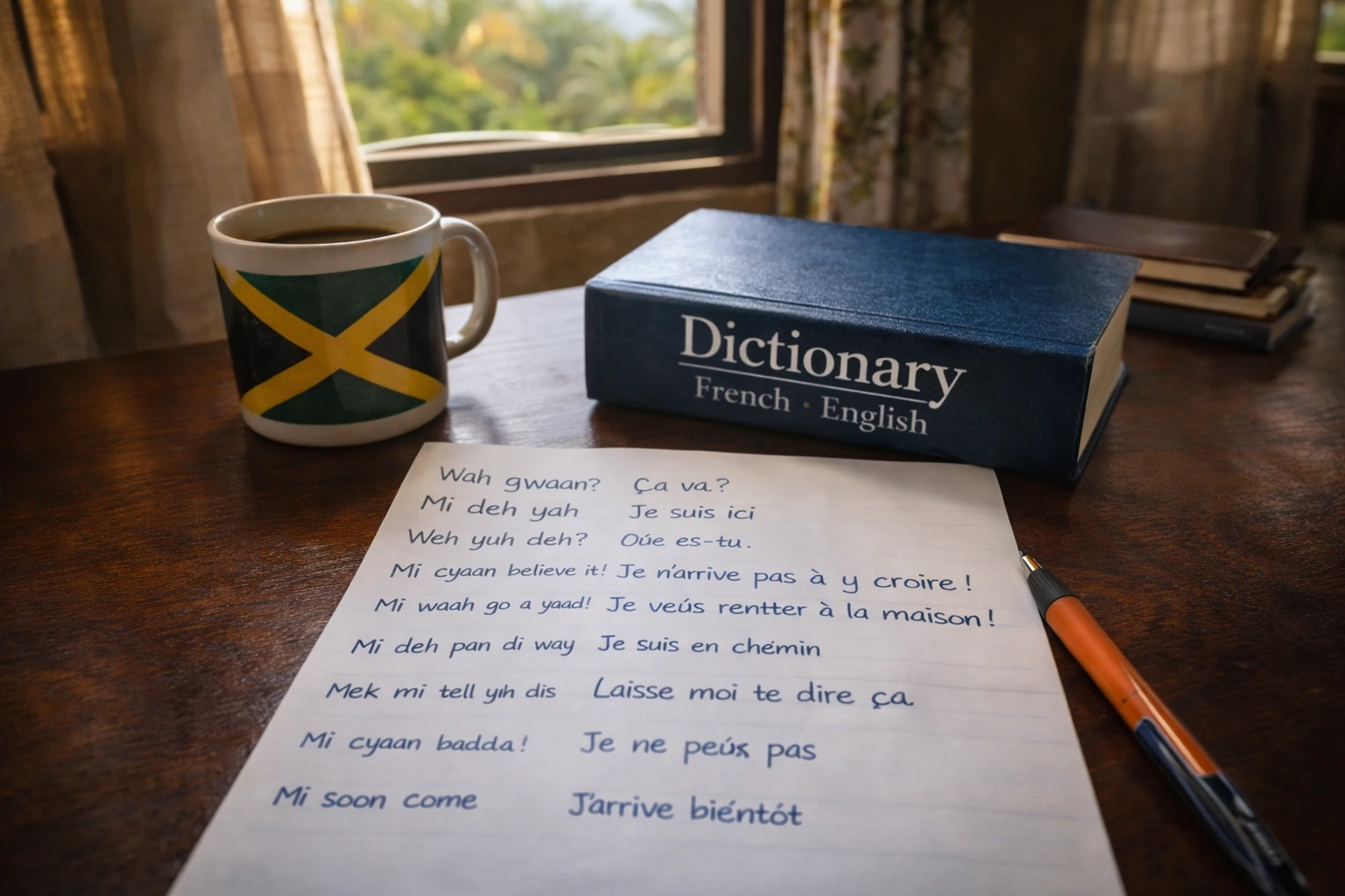Dictionnaire pour comprendre la langue en Jamaïque