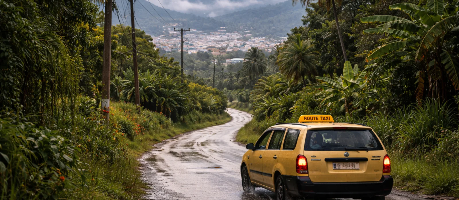 Taxi route en Jamaïque, transport collectif local