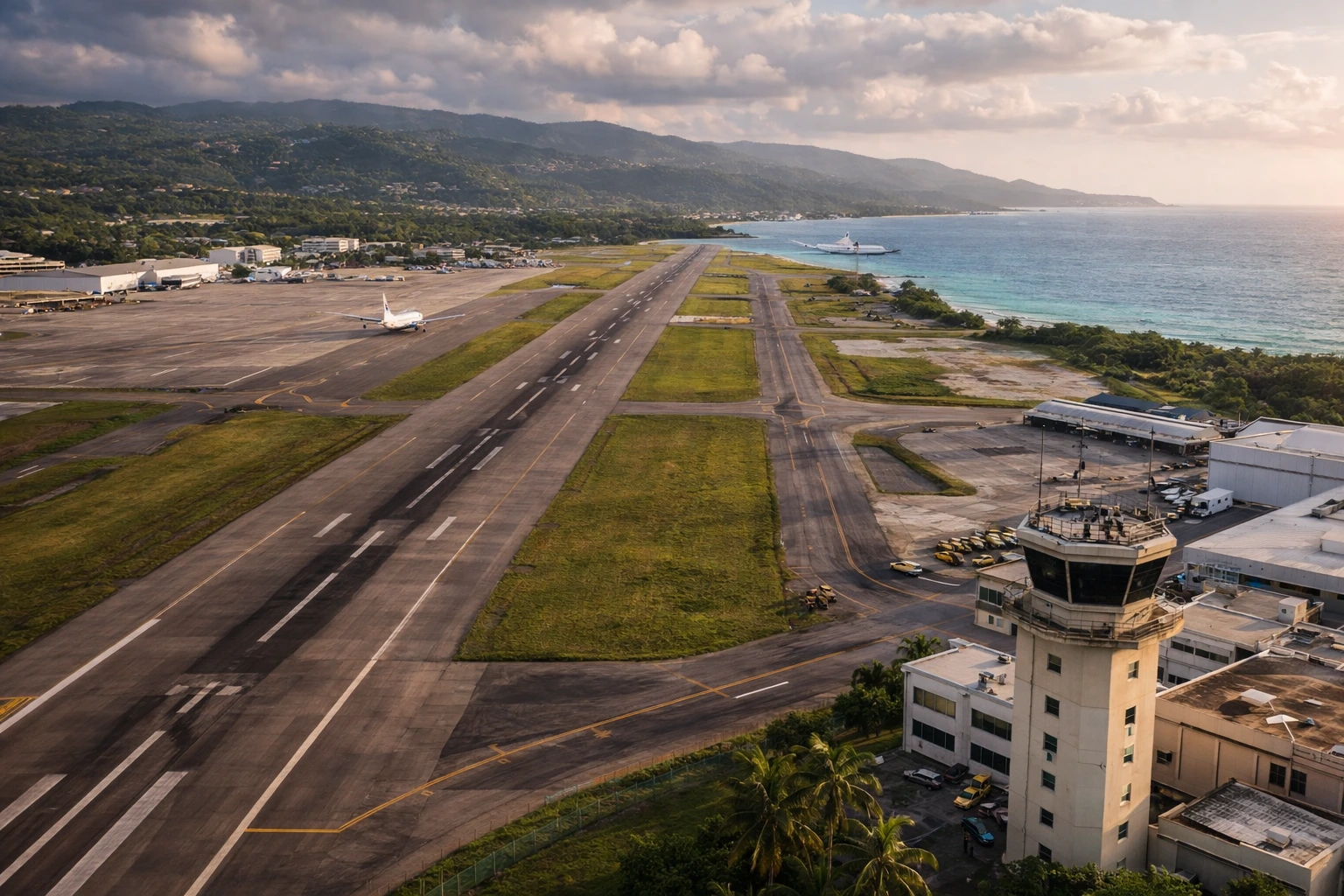 Piste d’aéroport en Jamaïque