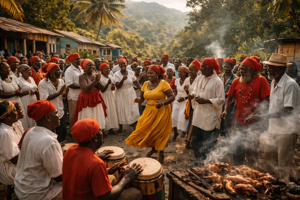 Représentation de Queen Nanny héroïne maroon de Jamaïque
