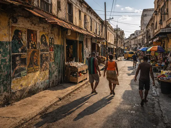 Orange Street à Kingston, ancienne Beat Street du reggae