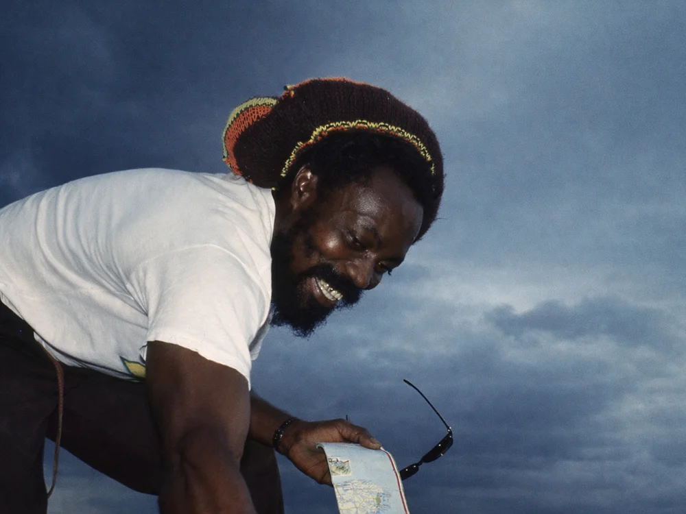 Rasta smiling jamaique